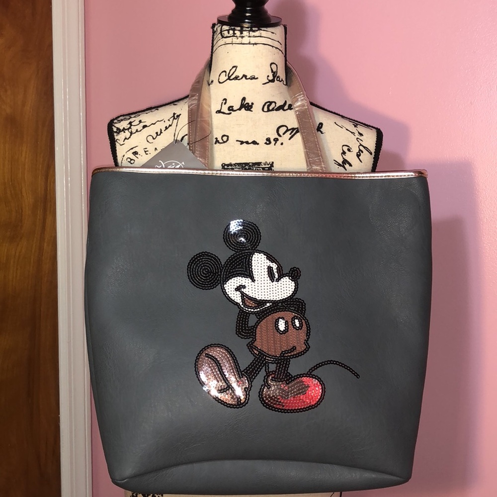 Disney Parks Loungefly Mickey Mouse Sequin Tote